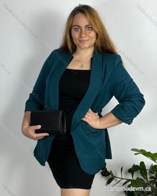 Sako elegantná dámska (50-56) TALIANSKA MÓDA IMM23M85705-3/DR