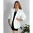 Sako elegantná dámska (50-56) TALIANSKA MÓDA IMM23M85705-5/DR 56 biela
