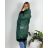 Bunda dlhá s kapucňou dámska nadrozmer (2XL/3XL ONE SIZE) TALIANSKA MÓDA IM423WHITNEY/DUR smaragdová 2XL/3XL