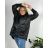 Bunda  s kapucí dámská nadrozměr (3XL/4XL ONE SIZE) ITALSKÁ MÓDA IM423683/DUR khaki 3XL/4XL
