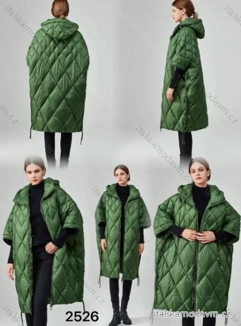 Bunda s kapucí dámská (S-L ONE SIZE) ITALSKÁ MÓDA IMPNF242526 _vypište do poznámky M