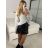 Svetr pletený na knoflíčky dlouhý rukáv dámský oversize Alessandra (S/M/L ONE SIZE) ITALSKÁ MÓDA IMWC233944SM/DU -   šedá -   S/M/L