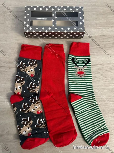 Dárková krabička s ponožkami dámske (38-41) POLSKÁ MÓDA DPP24CHRISTMAS-1/DR 38-41 _barva viď foto