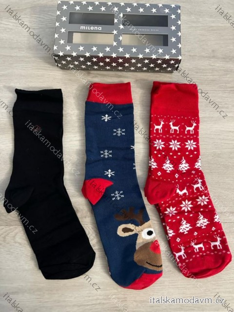 Dárková krabička s ponožkami milena vánoční dámské (38-41) POLSKÁ MÓDA DPP24CHRISTMAS-3/DR