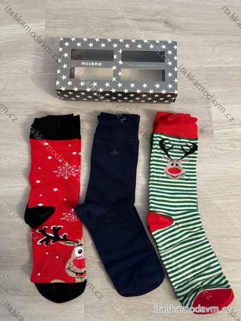 Dárková krabička s ponožkami milena vánoční dámské (38-41) POLSKÁ MÓDA DPP24CHRISTMAS-4/DR