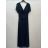 Šaty dlhé trblietavé spoločenské krátky rukáv dámske (S/M/L ONE SIZE) TALIANSKA MÓDA IMPSH2423589