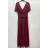 Šaty dlhé trblietavé spoločenské krátky rukáv dámske (S/M/L ONE SIZE) TALIANSKA MÓDA IMPSH2423589