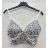 Top crop top trblietavý na ramienka dámske (S/M ONE SIZE) TALIANSKA MÓDA IMPSH243075