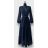 Šaty dlouhé elegantní dlouhý rukáv dámské (S/M/L ONE SIZE) ITALSKÁ MÓDA IMPES24DOLLY čierna S/M/L