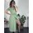 Šaty dlhé letné krátky rukáv dámske (S/M/L/XL ONE SIZE) TALIANSKA MODA IMD24042/DR