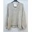 Sveter pletený dlhý rukáv dámsky (S/M ONE SIZE) TALIANSKA MÓDA IMPSH24K8212