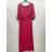 Šaty spoločenské dlhé elegantný krátky rukáv dámske (42/44/46 ONE SIZE) TALIANSKA MÓDA IMPSH24L517