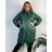 Bunda s kapucí dámská nadrozměr (2XL/3XL ONE SIZE) ITALSKÁ MÓDA IM423768/DR