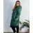 Bunda s kapucí dámská nadrozměr (2XL/3XL ONE SIZE) ITALSKÁ MÓDA IM423768/DR