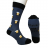 Ponožky veselé obrázkové slabé pivní CRAZY SOCKS (40-43,44-46) POLSKÁ MÓDA  DPP21255/DR 44-46 žlutá