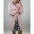 Cardigan pletený teplý dlouhý rukáv dámský (S/M/L ONE SIZE) ITALSKÁ MÓDA IMD221886/DR šedá M/L