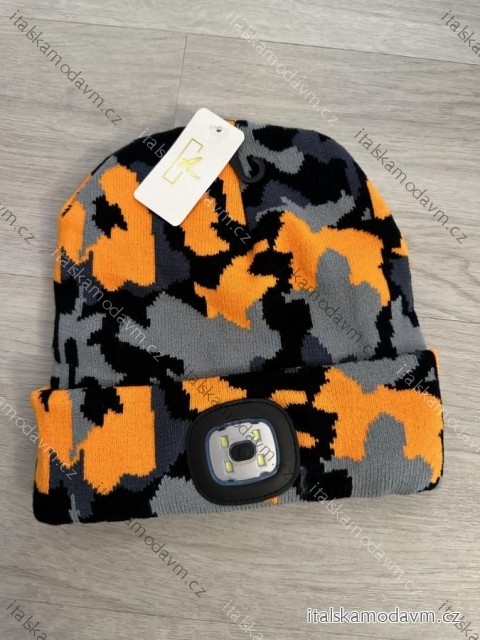 Čiapky s baterkou zimné pánská PV324004-3/DR ONE SIZE oranžová