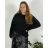 Sveter oversize šikmý dlhý rukáv dámske  nadrozměr (48/50/52 ONE SIZE) TALIANSKA MóDA IM424509XL