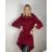 Mikina teplá prodloužená s kapucí dámská (S/M/L ONE SIZE) ITALSKÁ MÓDA IMD23721