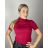 Tričko teplé s rolákom úpletové krátky rukáv dámske (S/M ONE SIZE) TALIANSKA MÓDA IMM22FD5805/DR -   staroružová
,   S/M
