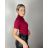 Tričko teplé s rolákom úpletové krátky rukáv dámske (S/M ONE SIZE) TALIANSKA MÓDA IMM22FD5805/DR -   staroružová
,   S/M