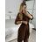 Tunika košeľová dlhý rukáv dámska (S/M/L ONE SIZE) TALIANSKA MÓDA IMM24M3297