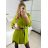Tunika košeľová dlhý rukáv dámska (S/M/L ONE SIZE) TALIANSKA MÓDA IMM24M3297