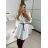 Tunika košeľová dlhý rukáv dámska (S/M/L ONE SIZE) TALIANSKA MÓDA IMM24M3297