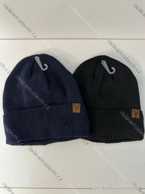 Čepice zimní zateplená  pánská (ONE SIZE) POLSKÁ VÝROBA PVF24D23/DR