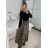 Šaty dlouhé elegantní dlouhý rukáv dámské (S/M/L ONE SIZE) ITALSKÁ MÓDA IMM24M55931