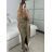 Šaty spoločenské trblietavé na ramienka dámske (S/M ONE SIZE) TALIANSKA MÓDA IMPSH246567/DUR -   tyrkysová -   S/M/L