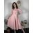 Šaty elegantní s páskem dlouhý rukáv dámské (S/M/L ONE SIZE) ITALSKÁ MÓDA IM424802