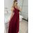 Šaty elegantné spoločenské na ramienka dámske (S/M ONE SIZE) TALIANSKA MÓDA IMPSH2280566