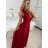 Šaty dlouhé elegantní společenské třpytivé bez rukávu dámské (S/M ONE SIZE) ITALSKÁ MÓDA IM424860/DU -   zelená smaragdová -   S / M