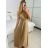 Šaty dlouhé elegantní společenské třpytivé bez rukávu dámské (S/M ONE SIZE) ITALSKÁ MÓDA IM424860/DU -   zelená smaragdová -   S / M