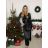 Šaty společenské dlouhý rukáv dámské (S/M ONE SIZE) ITALSKÁ MÓDA IMWMY2415931/DU -   hnědá -   S/M