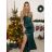 Šaty dlouhé společenské na ramínka dámské (S/M ONE SIZE) ITALSKÁ MÓDA IMPSH246455/DU -   růžová fuchsiová -   S/M/L