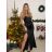 Šaty dlouhé společenské na ramínka dámské (S/M ONE SIZE) ITALSKÁ MÓDA IMPSH246455/DU -   růžová fuchsiová -   S/M/L