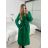 Kabát na knoflíky  dámský  (M/L ONE SIZE) ITALSKá MóDA IM324ELISA/DR -   tmavě modrá   M/L