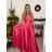 Šaty elegantné spoločenské dlhé na ramienka dámske (S/M ONE SIZE) TALIANSKA MÓDA IMPSH2280608/DU -   svetlozelená -   S / M