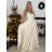 Šaty elegantné spoločenské dlhé na ramienka dámske (S/M ONE SIZE) TALIANSKA MÓDA IMPSH2280608/DU -   svetlozelená -   S / M