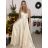 Šaty elegantné spoločenské dlhé na ramienka dámske (S/M ONE SIZE) TALIANSKA MÓDA IMPSH2280608/DU -   svetlozelená -   S / M