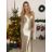 Šaty dlhé elegantné spoločenské na ramienka dámske (S/M ONE SIZE) TALIANSKA MÓDA IMPLP2322930135