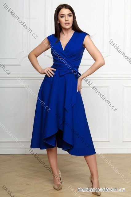 Šaty elegantné bez rukávu dámske nadrozmer (36-56) POLSKÁ MÓDA PMLBF24GRETA3