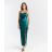Šaty spoločenské dlhé elegantné na ramienka satén dámske (S/M/L ONE SIZE) TALIANSKA MÓDA IMPSH246648