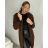 Cardigan pletený dlouhý rukáv dámská (S/M ONE SIZE) ITALSKÁ MÓDA IMPSH233091/DUR hořčicová S/M