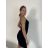 Šaty krátké elegantní společenské třpytivé na ramínka dámské  (S/M ONE SIZE) ITALSKÁ MÓDA IM424866/DR S/M modrá královská
