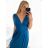 Šaty spoločenské dlhé bez rukávu dámske (S/M/L ONE SIZE) TALIANSKA MÓDA IMS235192/DUR zelená S/M/L