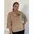Svetr úpletový 3/4 dlouhý rukáv dámský (S/M/L ONE SIZE) ITALSKÁ MÓDA IMM24M5986-1