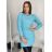 Šaty pletené dlouhý rukáv dámské (S/M/L ONE SIZE) ITALSKÁ MÓDA IMWBL24124/DR S/M růžová neon